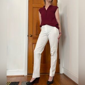 JCrew Maddie Trouser in White